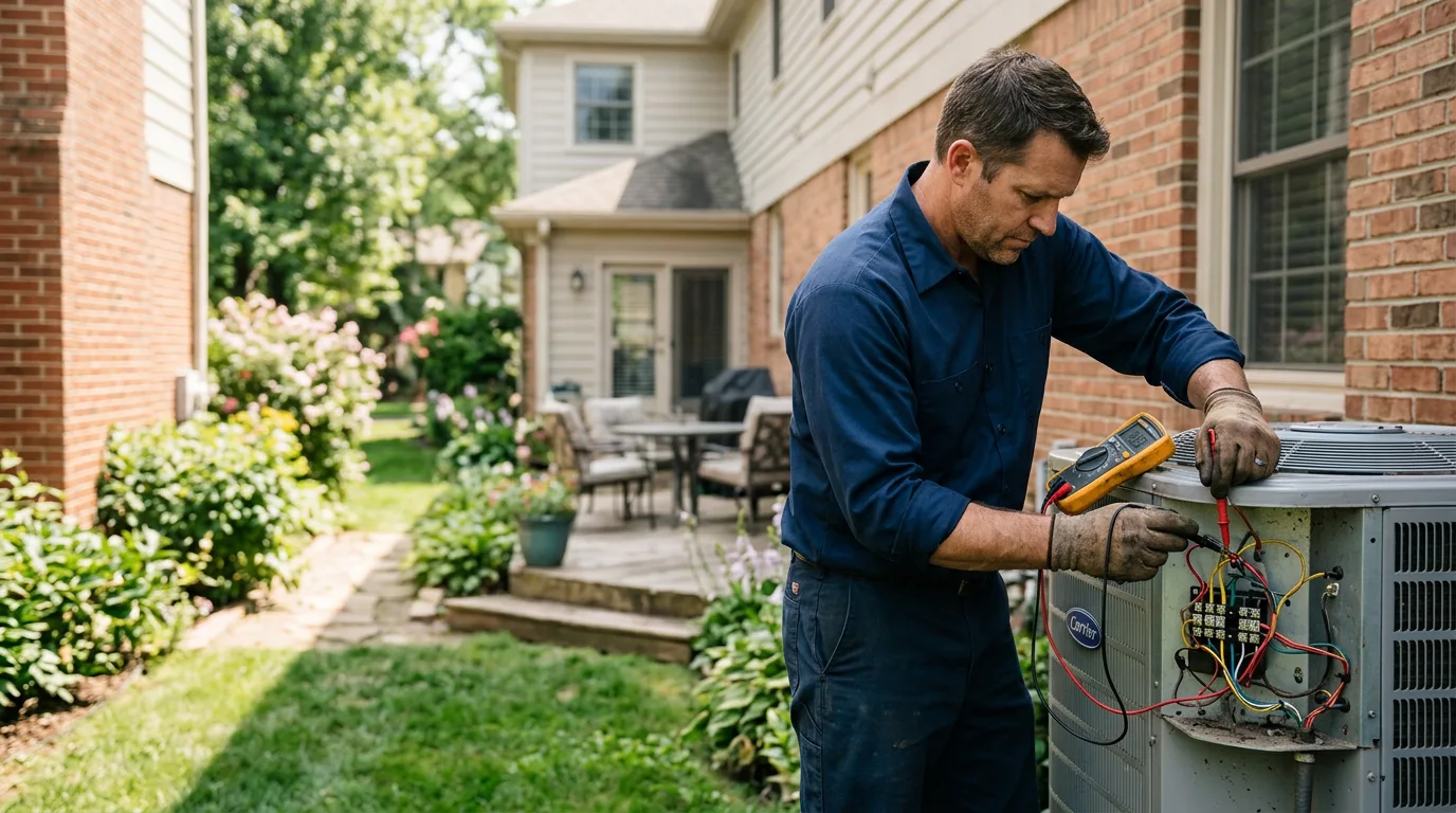 HVAC technician working near New Haven, CT